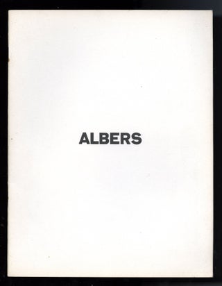 Item #00413 Sidney Janis presents an exhibition of recent paintings by Josef Albers. October 2...