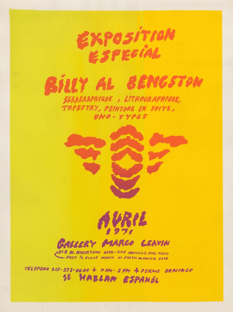 Item #02801 “Exposition Especial”: Billy Al Bengston; seragraphique, lithographique, tapestry, peinture en suite, uno-types. Avril 1971. Billy Al Bengston, 1934-.
