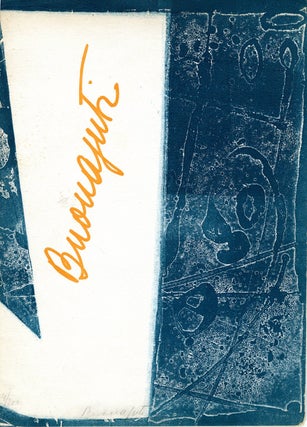 Item #04511 Pitture e acqueforti a colori di Buonajuti. Versi di Duchamps. With signed color...