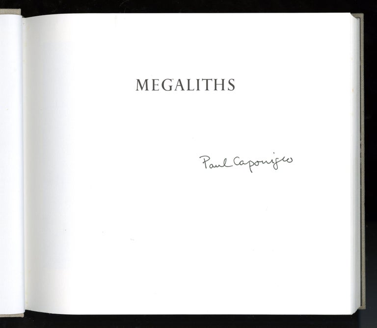 Item #04751 Megaliths. Signed. SALE PRICE through December 31, 2022. Paul Caponigro.