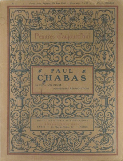 Item #05401 Paul Chabas: sa vie, son oeuvre. Chabas. Paul.