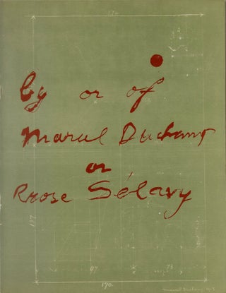Item #08311 Marcel Duchamp: a retrospective exhibition (Cover: "By or of Marcel Duchamp at the...
