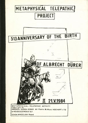 Item #08381 Metaphysical telepathic project: 513 anniversary of the birth of Albrecht Dürer....
