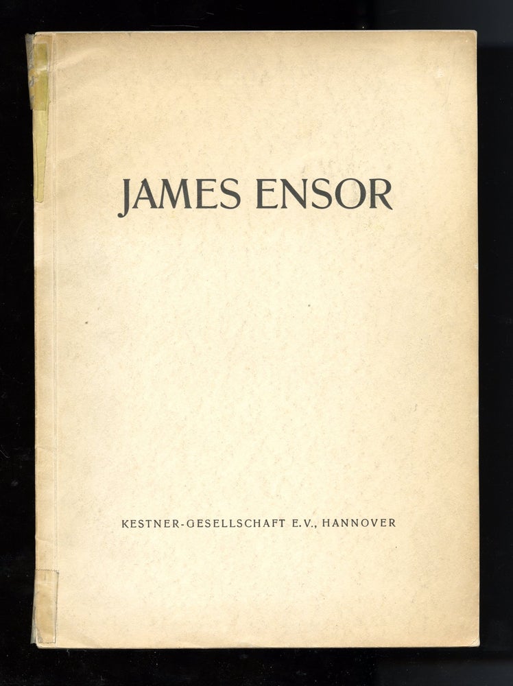 Item #09001 James Ensor: Festschrift zur erste deutsche Ensor-Austellung. James Ensor, Kestner Gesellschaft.