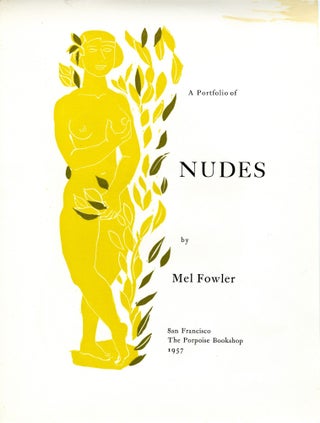 Item #09381 A portfolio of nudes, by Mel Fowler. Mel Fowler