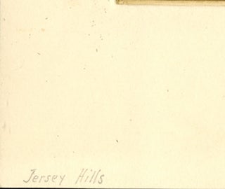 Jersey Hills. Signed color drypoint, 1923