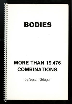 Item #12871 Bodies: more than 19,476 combinations. Susan Grieger, now Susan F. Singer