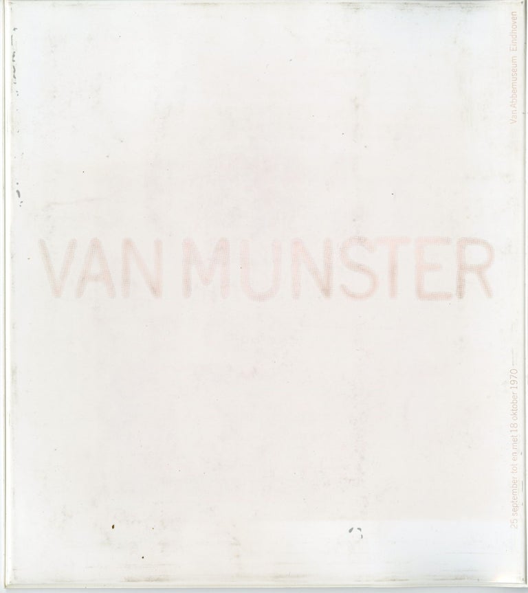 Item #24451 Van Munster (title from plastic pocket). [25 september… 18 oktober 1970.]. Jan van Munster.