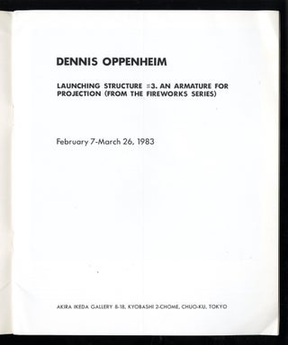 Dennis Oppenheim archive (1963?-2011?) from Helene Verin