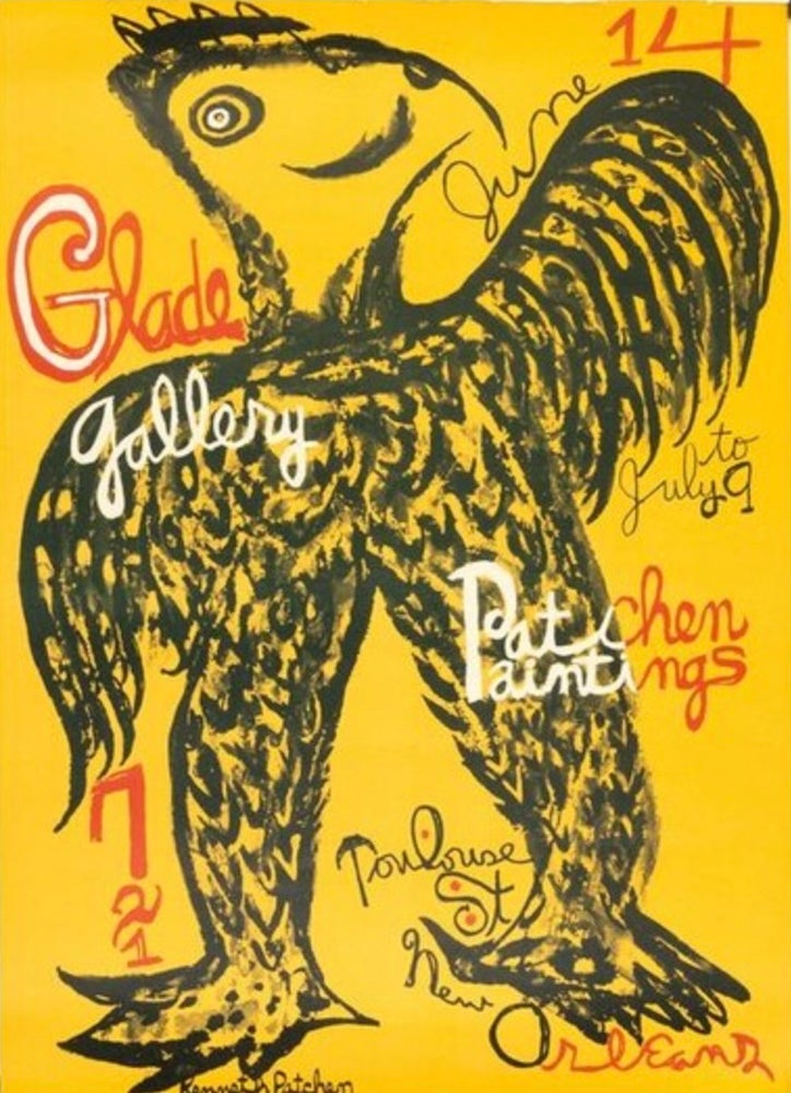 Item #25656 Glade Gallery "Eagle poster." True 1st edition. Kenneth Patchen.