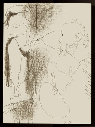 Le peintre et son modèle / The artist and his model. Original lithograph, Mourlot 399. Pablo Ruiz Picasso.