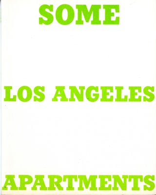 Item #28005.1 Some Los Angeles apartments. Second edition, 1970. Edward Ruscha