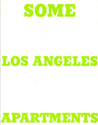 Item #28005.2 Some Los Angeles apartments. Second edition, 1970. Edward Ruscha
