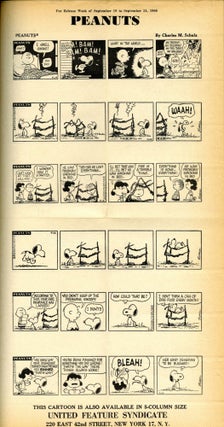 Peanuts: 280 page proofs 1963-1969 (1680 strips)