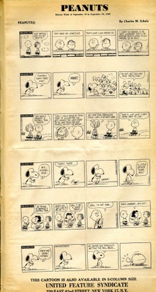 Peanuts: 280 page proofs 1963-1969 (1680 strips). SALE through December 31, 2022