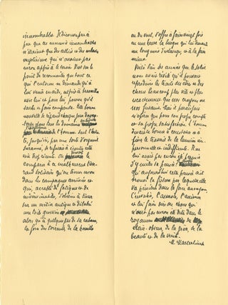 Camera work number 2 (April 1903) supplement; facsimile letter supplied with number 3 (July 1903)