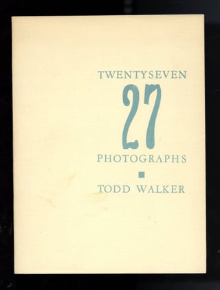 Item #34251 Twentyseven 27 photographs. Todd Walker