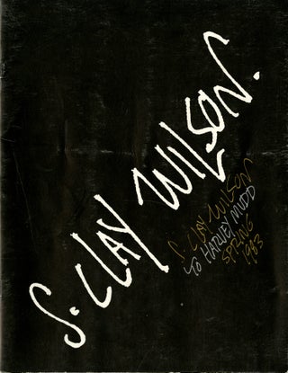 Item #34526 S. Clay Wilson: selected works. Inscribed on cover. S. Clay. Burroughs Wilson, William
