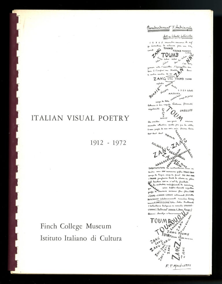 Item #36681 Italian visual poetry, 1912-1972. Luigi Ballerini, ed.