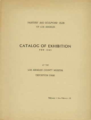 Catalog of exhibition for 1945 at the Los Angeles County Museum, Exposition Park