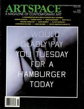 Item #69621 Artspace: a magazine of contemporary art Vol. 15, no. 1, November-December 1990....