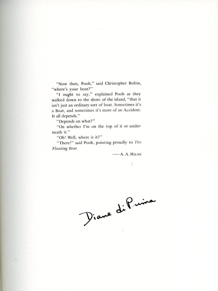 Item #72401.1 The Floating Bear: a newsletter. Numbers 1-37, 1961-1969. SIGNED cloth edition. Introduction and notes adapted from interviews with Diane di Prima. Diane di Prima, LeRoi Jones.