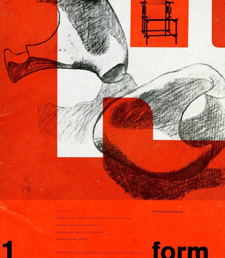 Item #72701 Form: internationale revue. 1:1957 [first issue]. Ernst Jupp, Sandberg, Curt Schweicher, Willem Wagenfeld, eds, Willem.