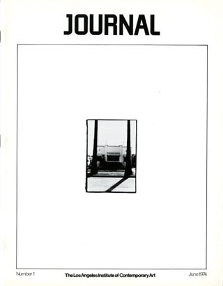 Item #74852 Journal. [Alternate title: LAICA Journal.] Los Angeles Institute of Contemporary...