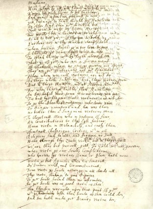 John Donne's holograph of ‘A Letter to the Lady Carey and Mrs Essex Riche'. [A facsimile.]